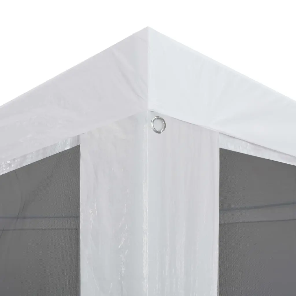 Party Tent Outdoor Canopy 3x3m White with Mesh Sidewalls