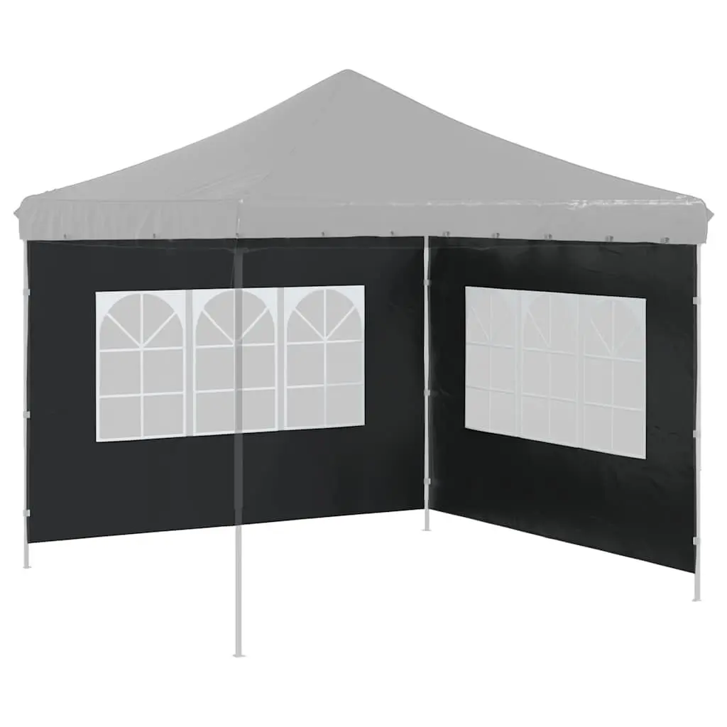 Marquee Tent Sidewall Weather-Resistant 300cm x 300cm Anthracite 2 Piece