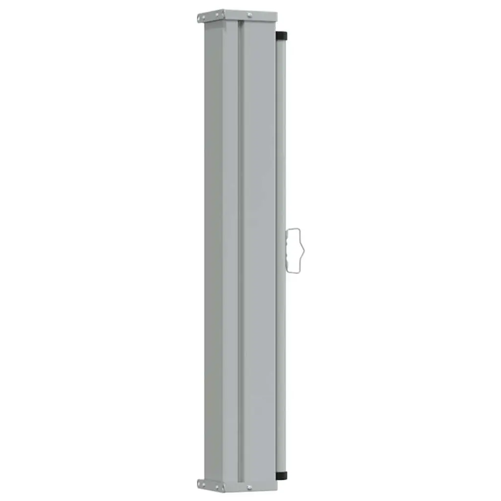 Outdoor Privacy Screen Grey Retractable Awning 300 cm x 100 cm Patio Balcony