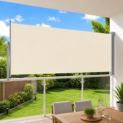 Reliable Cream Side Awning 140 x 300 cm for Your Outdoor Comfort