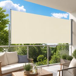 Comfortable Outdoor Side Awning 160 x 300 cm Cream