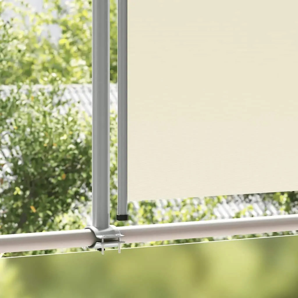 Retractable Side Awning Cream Outdoor Privacy Screen 160x300cm Patio Sunshade