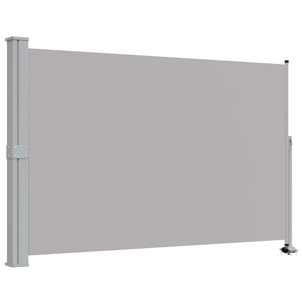 Retractable Side Awning Outdoor Privacy Screen 160 x 300 cm Grey