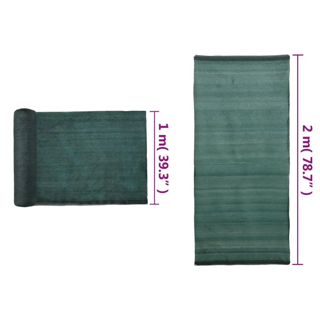 Privacy Shade Net Sun Protection 2x10m Green