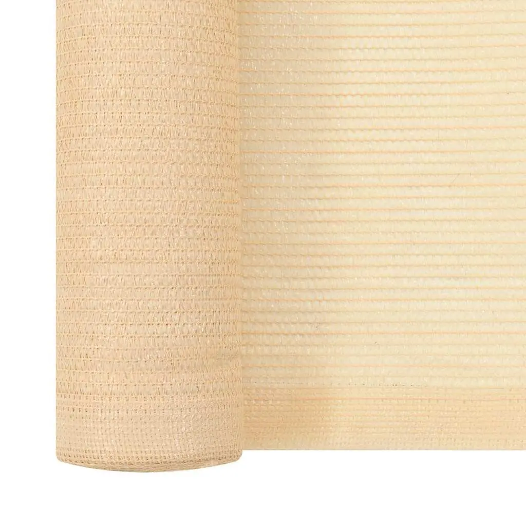 Privacy Net HDPE Garden Shade 1.5x25m Beige Windbreak Outdoor Balcony