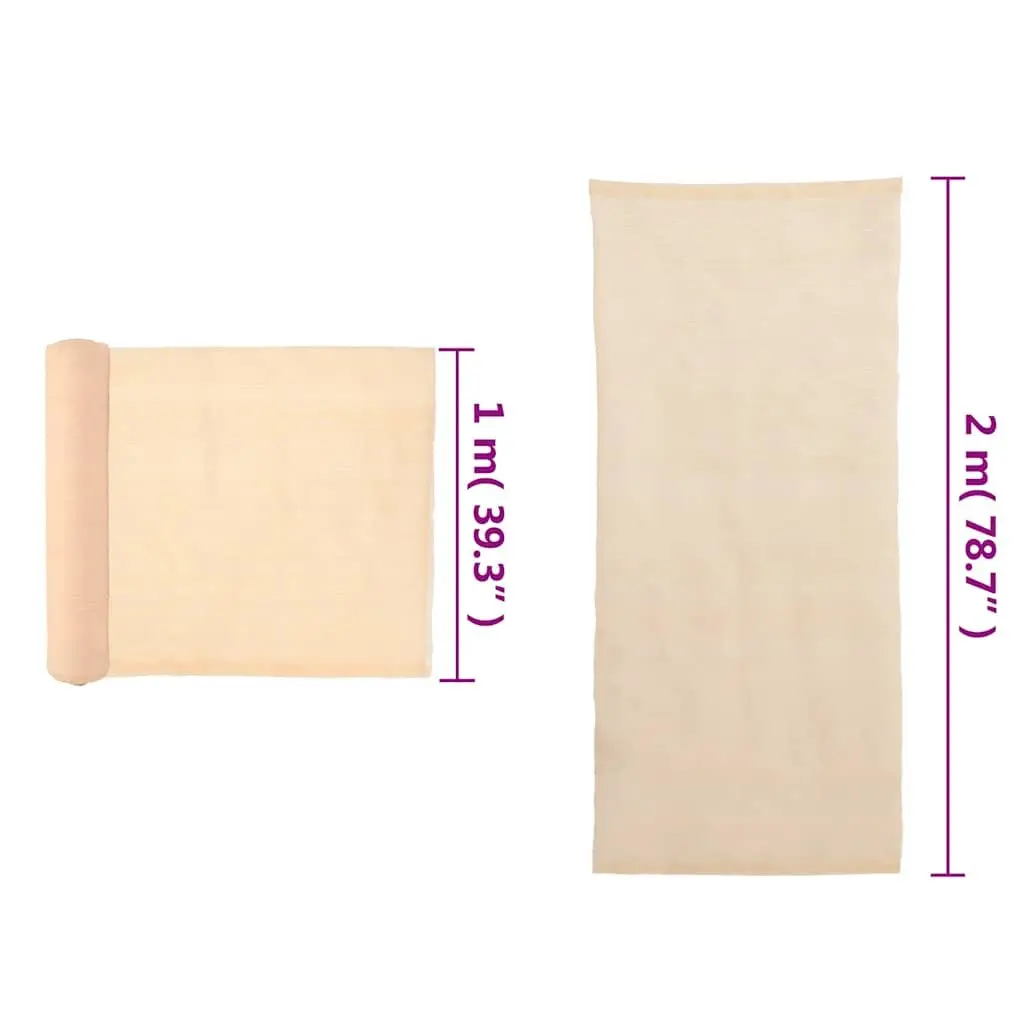 Privacy Shade Net Outdoor Garden Balcony Patio Screen 2x25m Beige