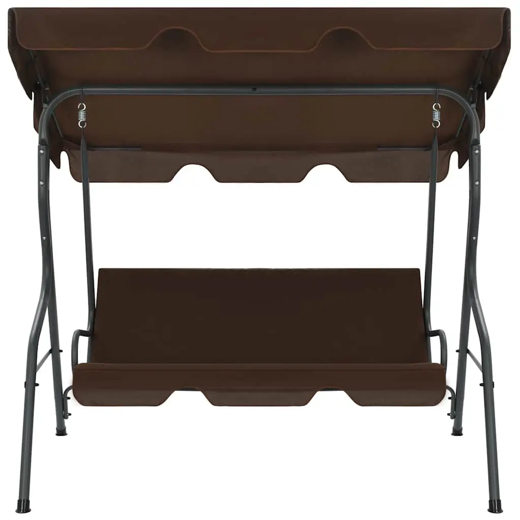 Garden Swing Bench Canopy Outdoor Patio Furniture 170cm Brown