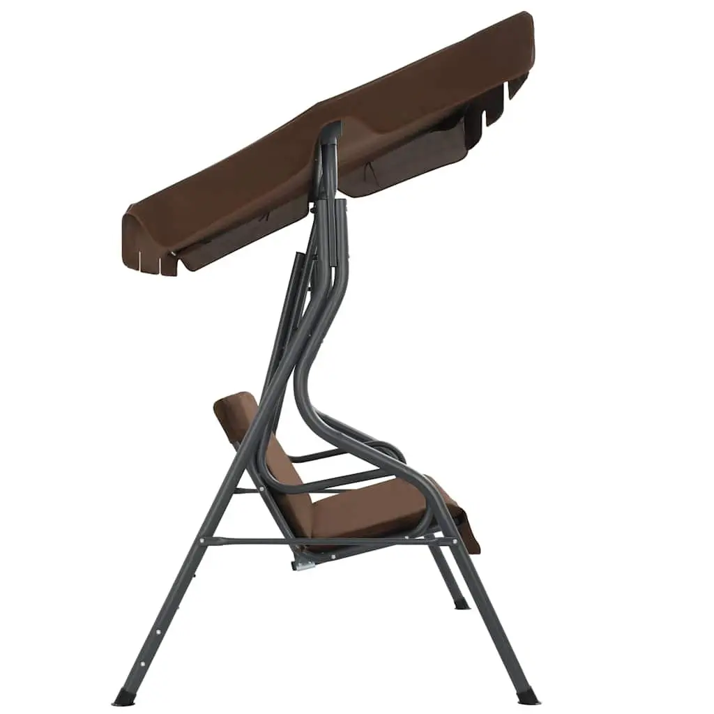 Garden Swing Bench Canopy Outdoor Patio Furniture 170cm Brown