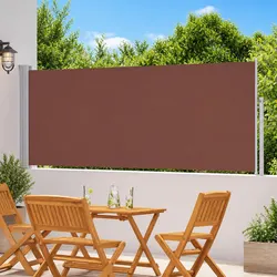 Reliable and Practical 120 x 300 cm Side Awning in Brown