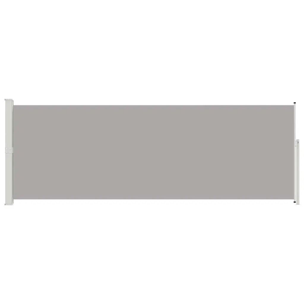 Retractable Side Awning Outdoor Sunshade 160x500cm Grey