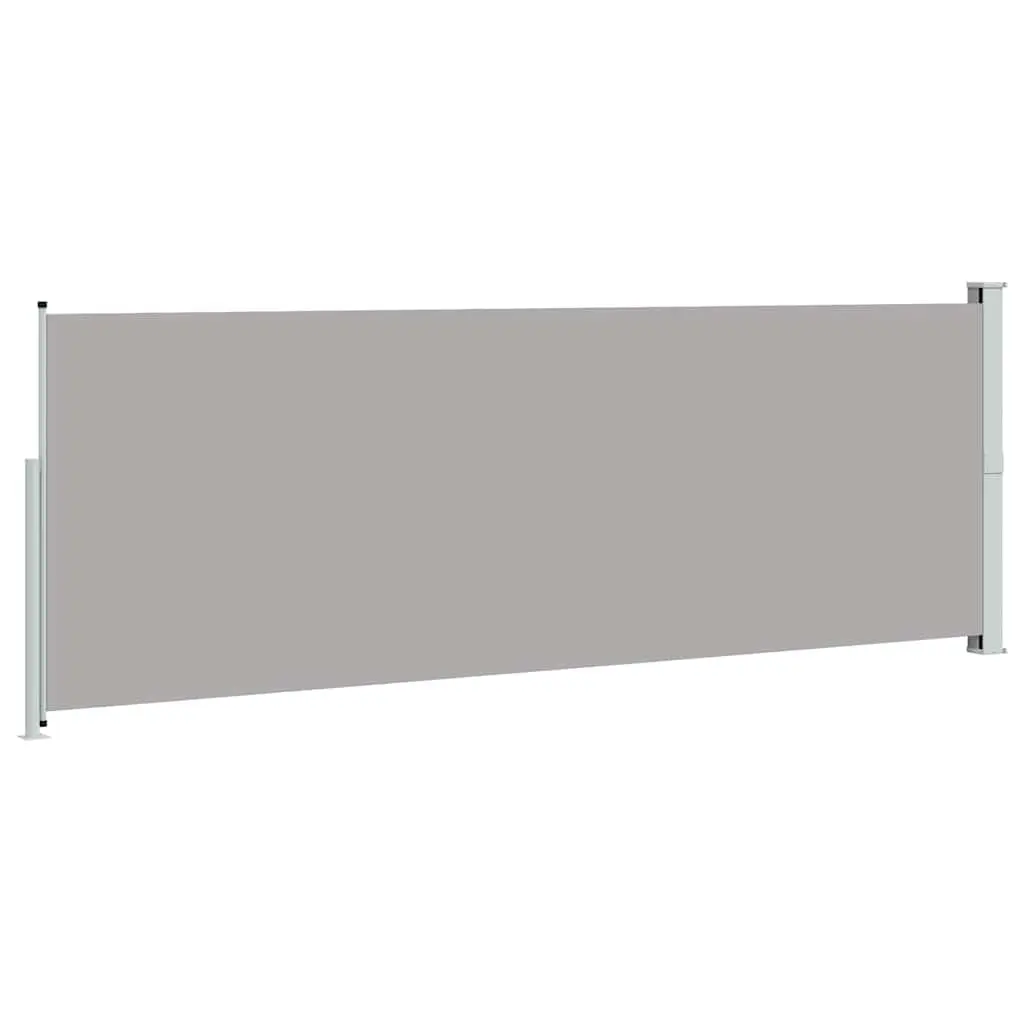 Retractable Side Awning Outdoor Sunshade 160x500cm Grey