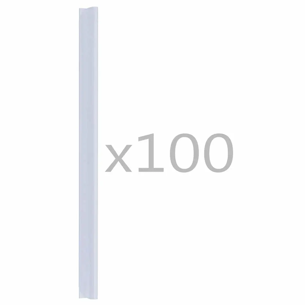 Fence Strip Clips PVC Transparent 100 Piece Fixing Hardware