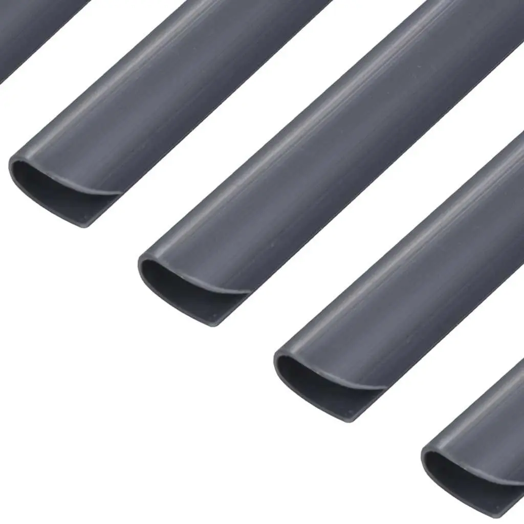 PVC Fence Strip Mounting Clips Anthracite 100 Pieces Durable Outdoor Fasteners