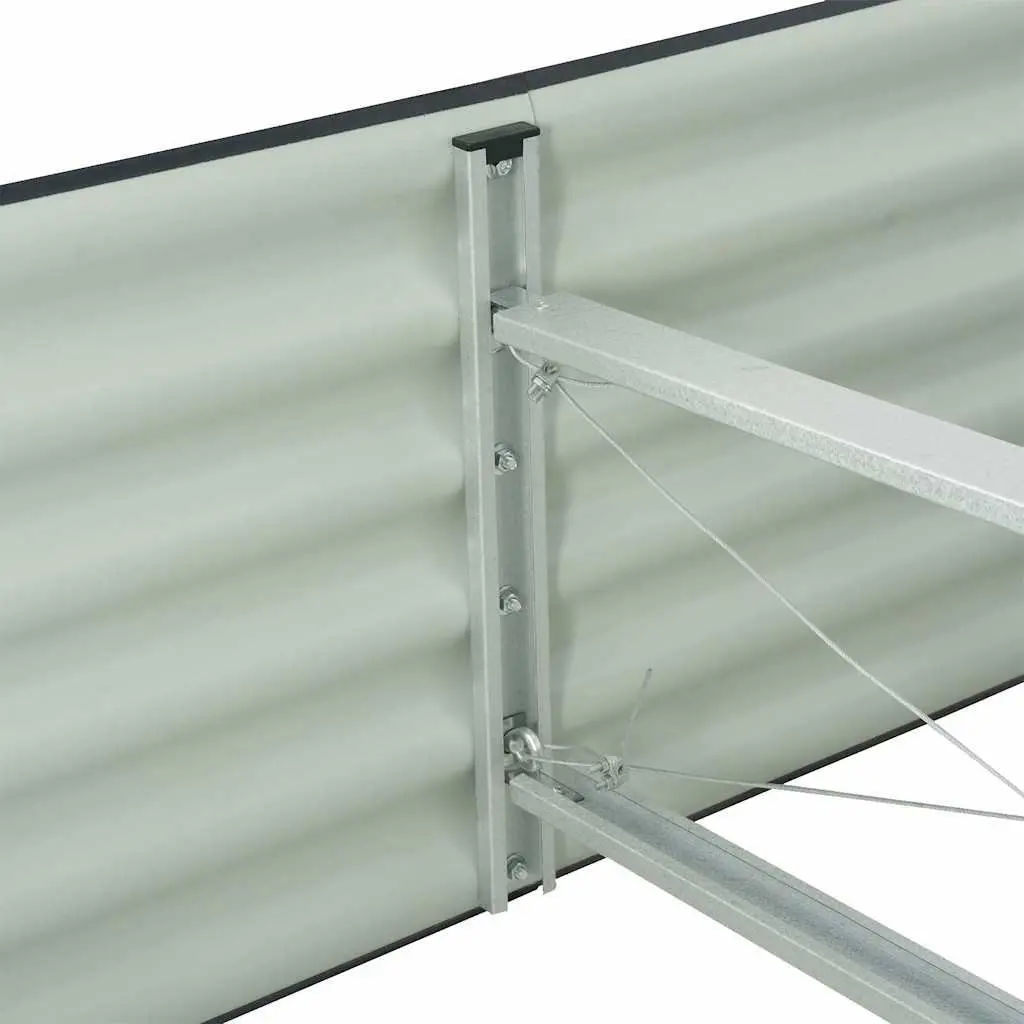 Galvanised Steel Planter Box Outdoor Garden Bed 240cm x 80cm x 44cm Grey