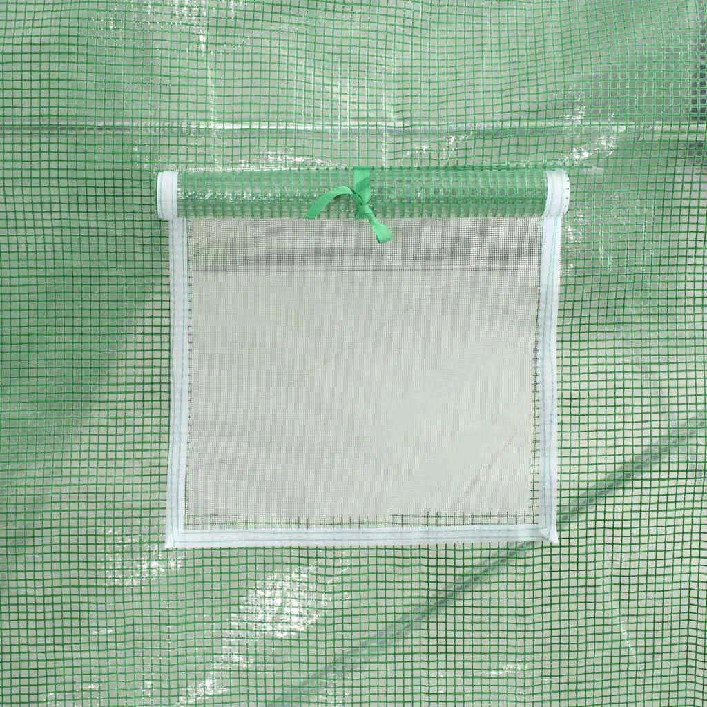 Greenhouse 9m² Garden Plant House 300x300x200cm Green Galvanised Steel Frame Mesh