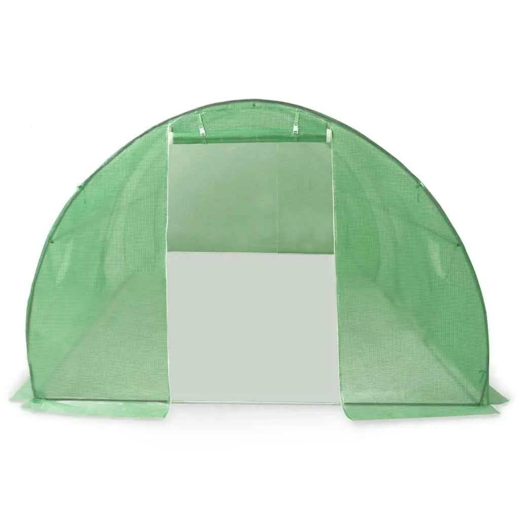 Greenhouse 18 m² Garden Plant House 600x300x200 cm Green with Ventilation Windows and Door