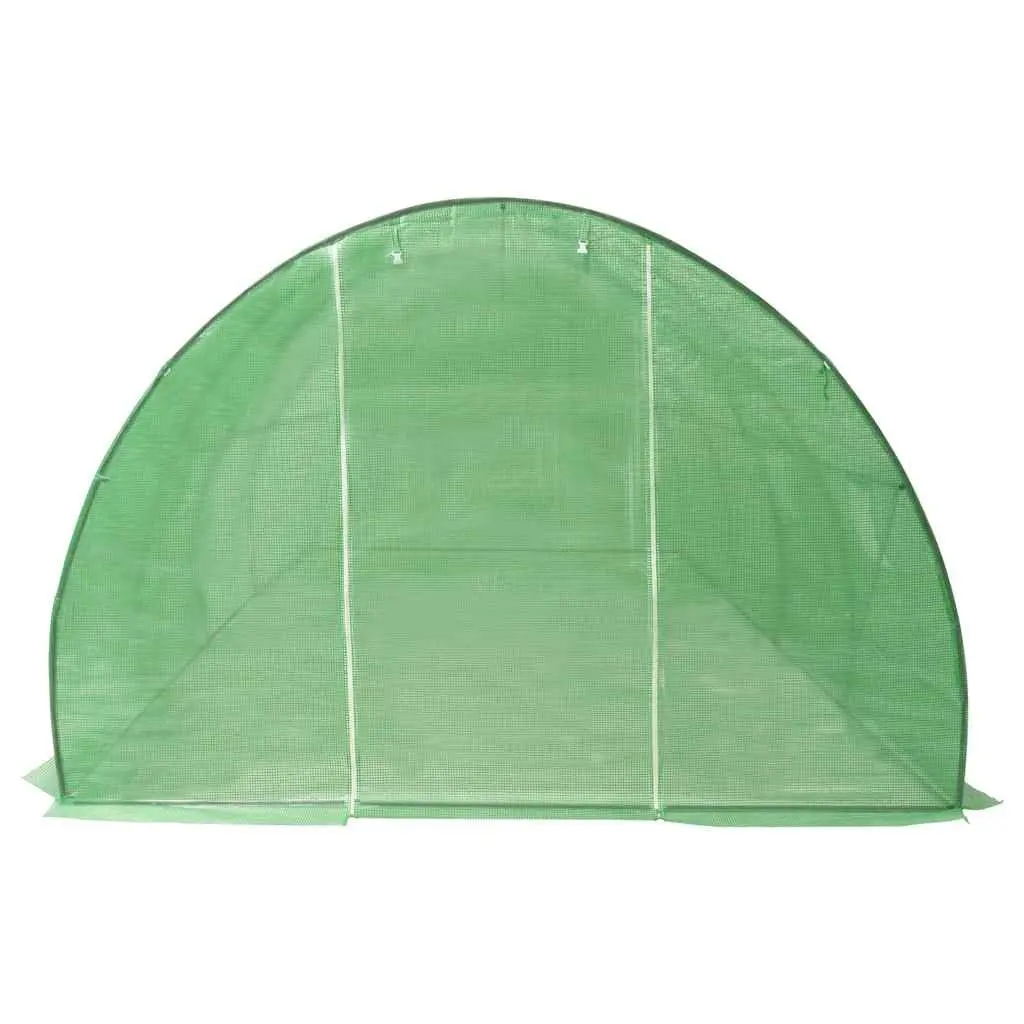 Greenhouse 18 m² Garden Plant House 600x300x200 cm Green with Ventilation Windows and Door