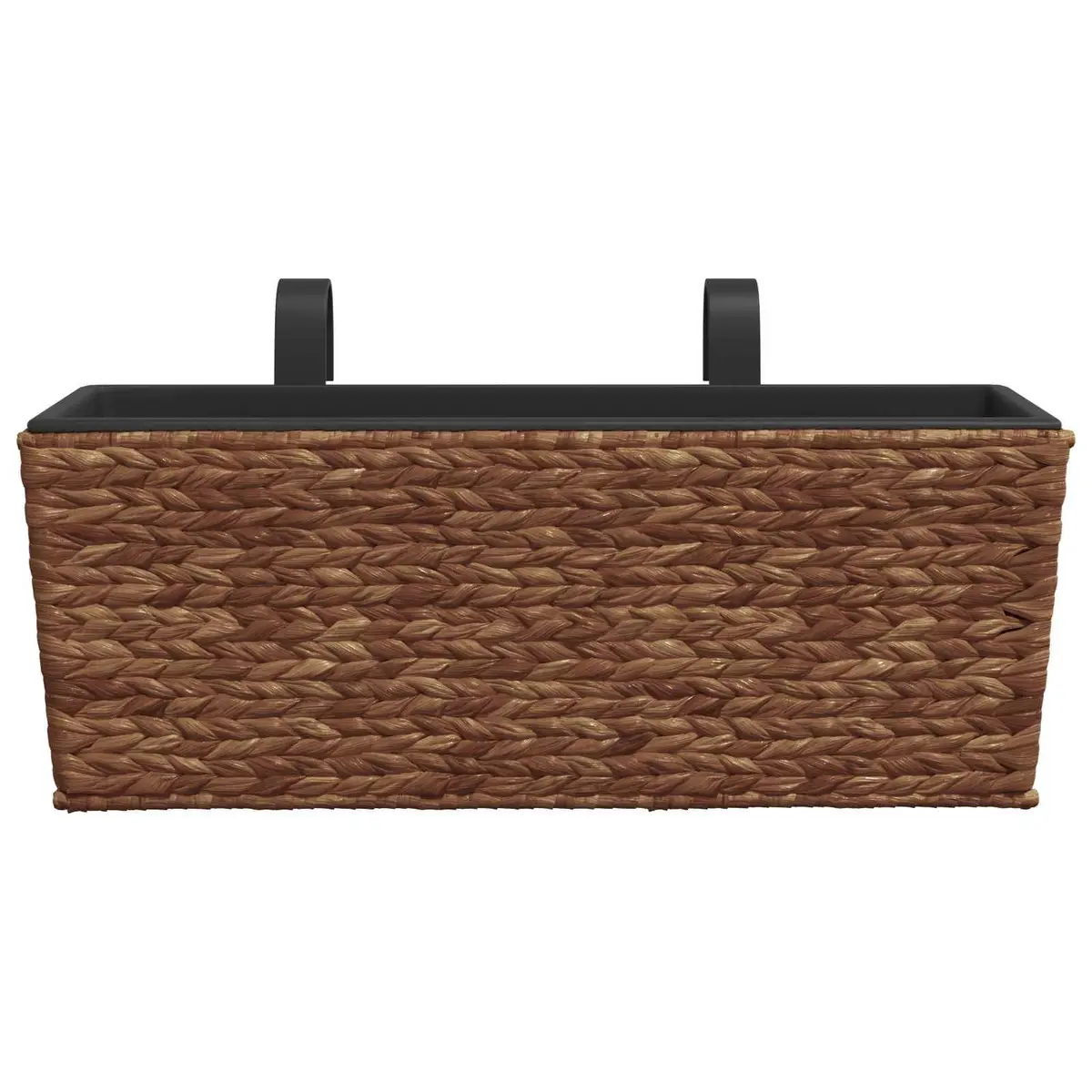 Water Hyacinth Planters Indoor Plant Pots Brown 2 Piece Removable Containers Set