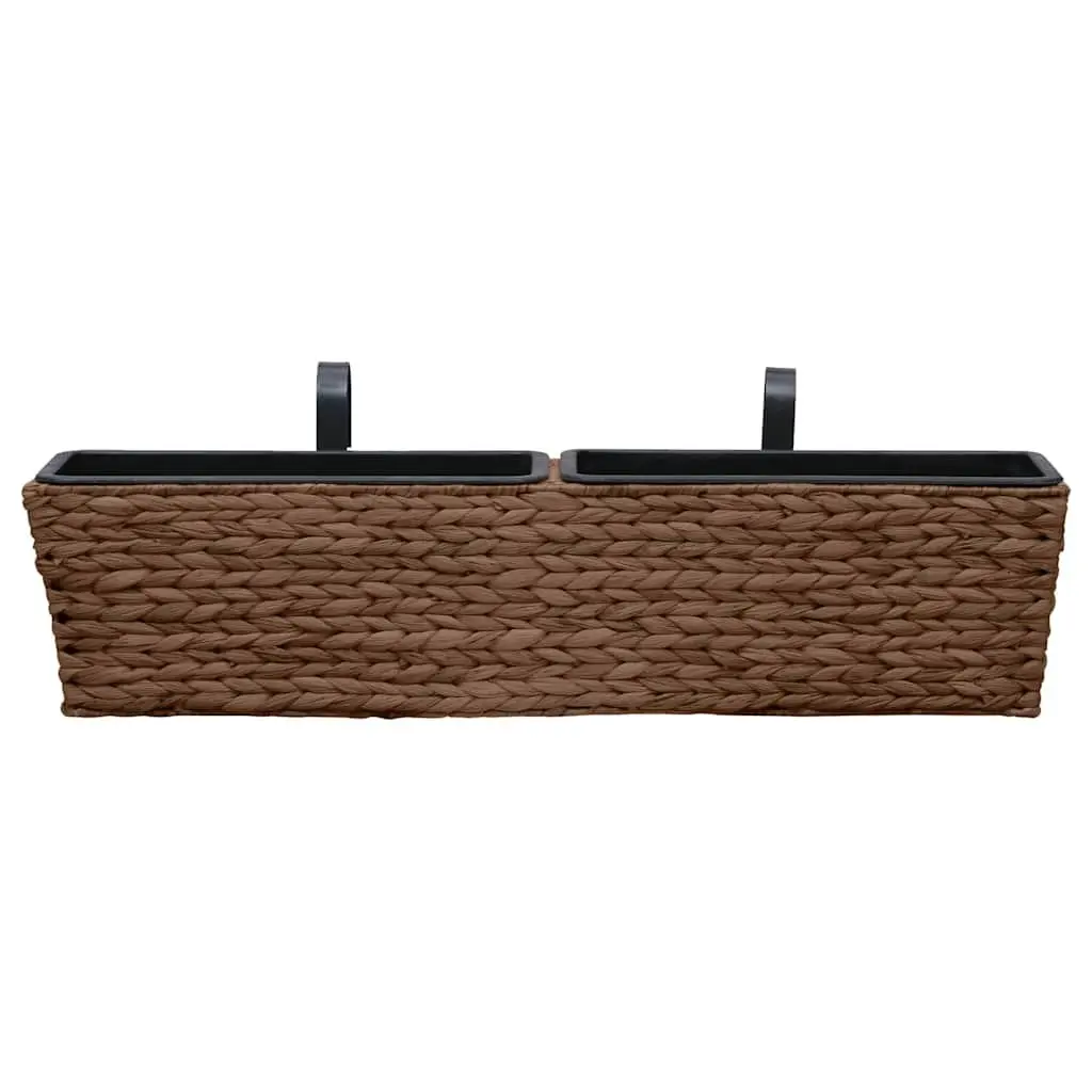 Water Hyacinth Plant Pots Indoor Gardening 2 Piece Brown