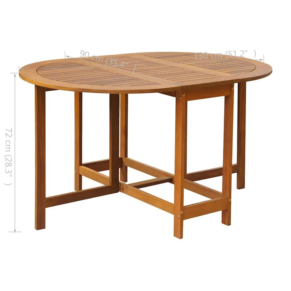 Outdoor Dining Set 5 Piece Folding Table Chairs Garden Patio Furniture Brown