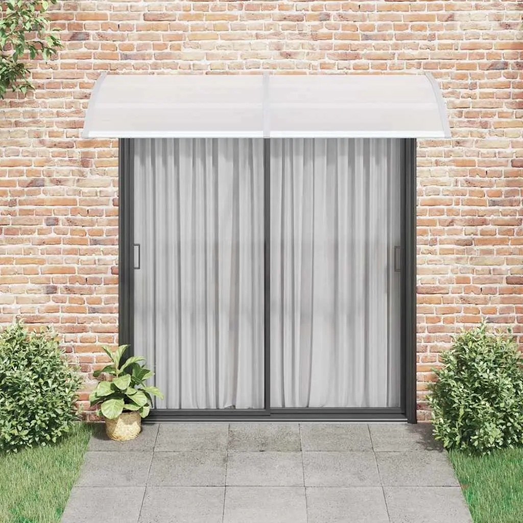 Door Canopy Window Protection 240x100cm Grey Polycarbonate