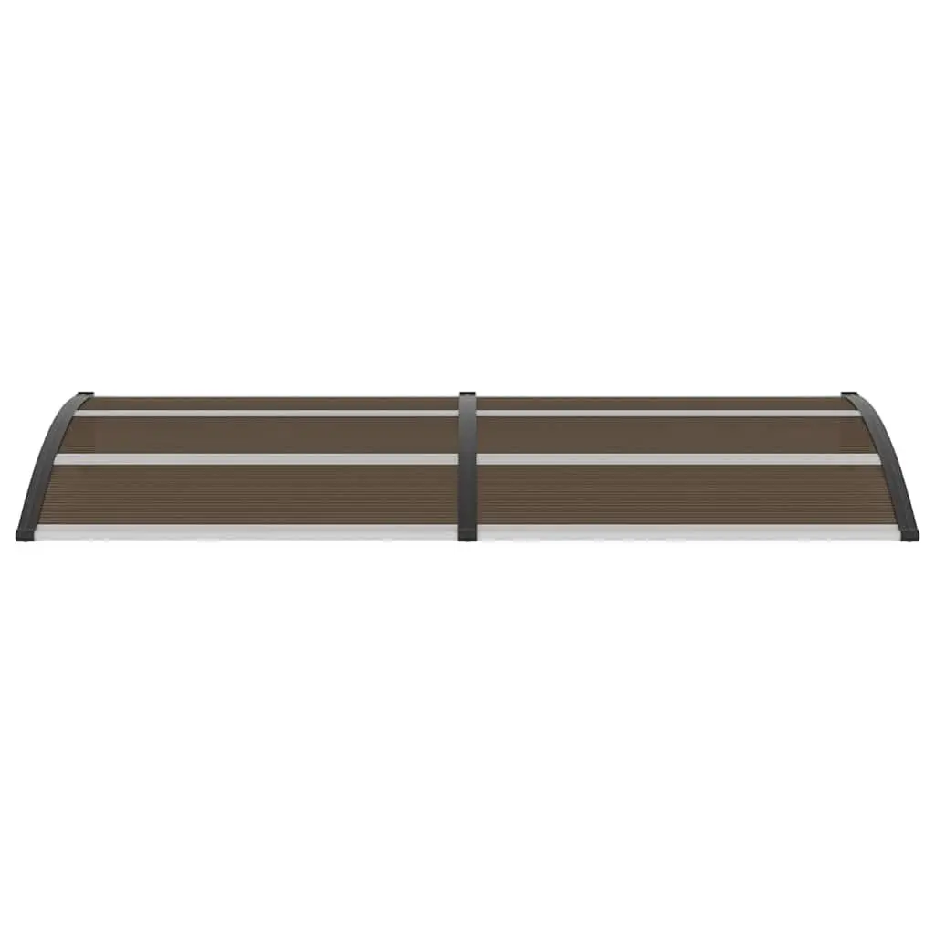 Door Canopy Awning Porch Shelter 240x100cm Black Polycarbonate
