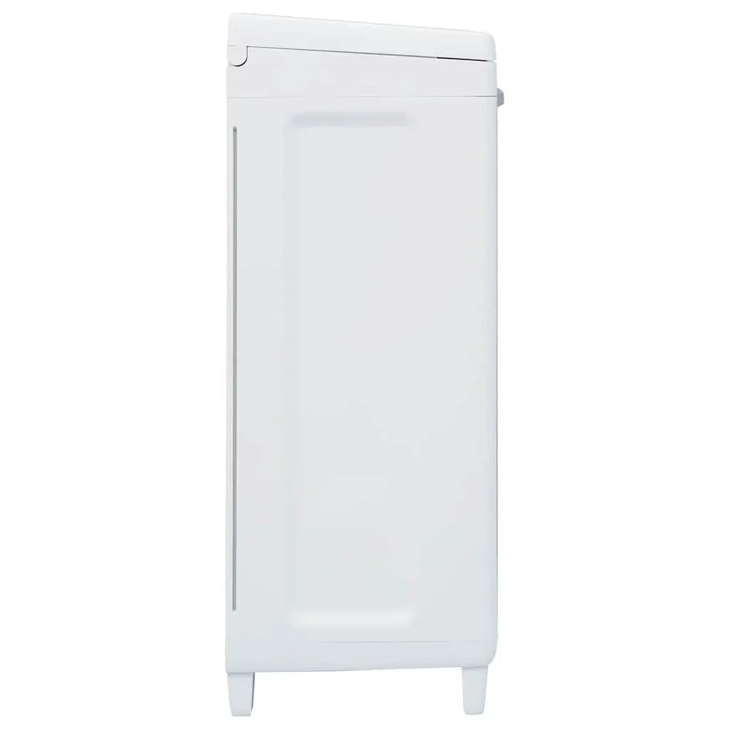 Garden Dustbin Outdoor Recycling Waste Bin 65x38x102cm Light Grey