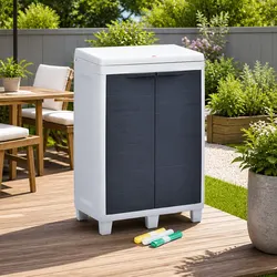 Reliable Grey Waste Bin with 3 Bags and Easy Access Features