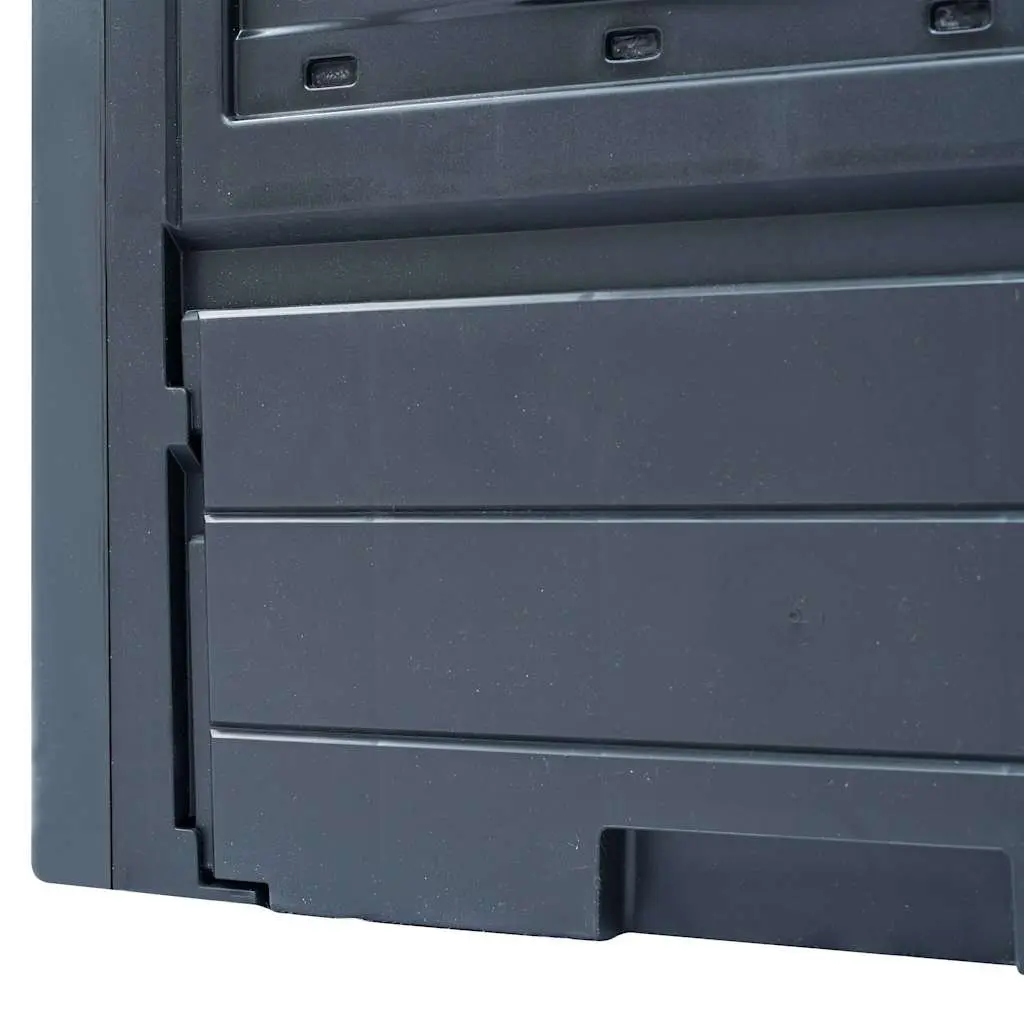 Garden Composter Bin Organic Waste Container 260L Square Grey