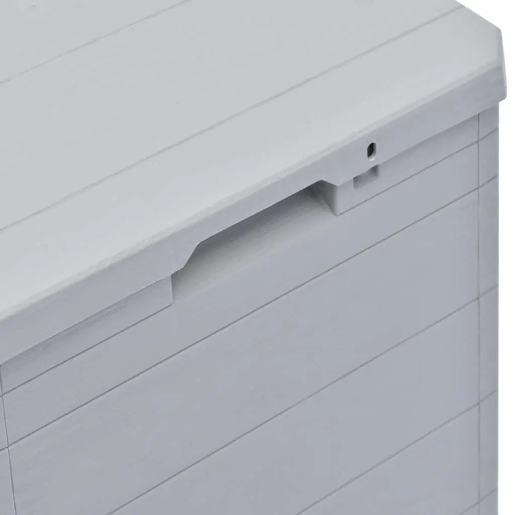 Garden Storage Box 90L Outdoor Indoor Plastic Weather Resistant Grey