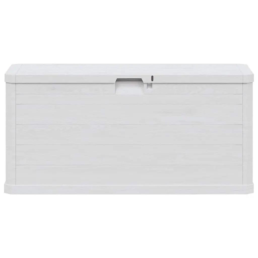 Garden Storage Box 280L Outdoor Container Grey Plastic Weatherproof