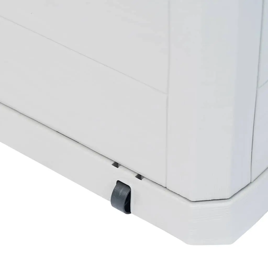 Garden Storage Box 280L Outdoor Container Grey Plastic Weatherproof