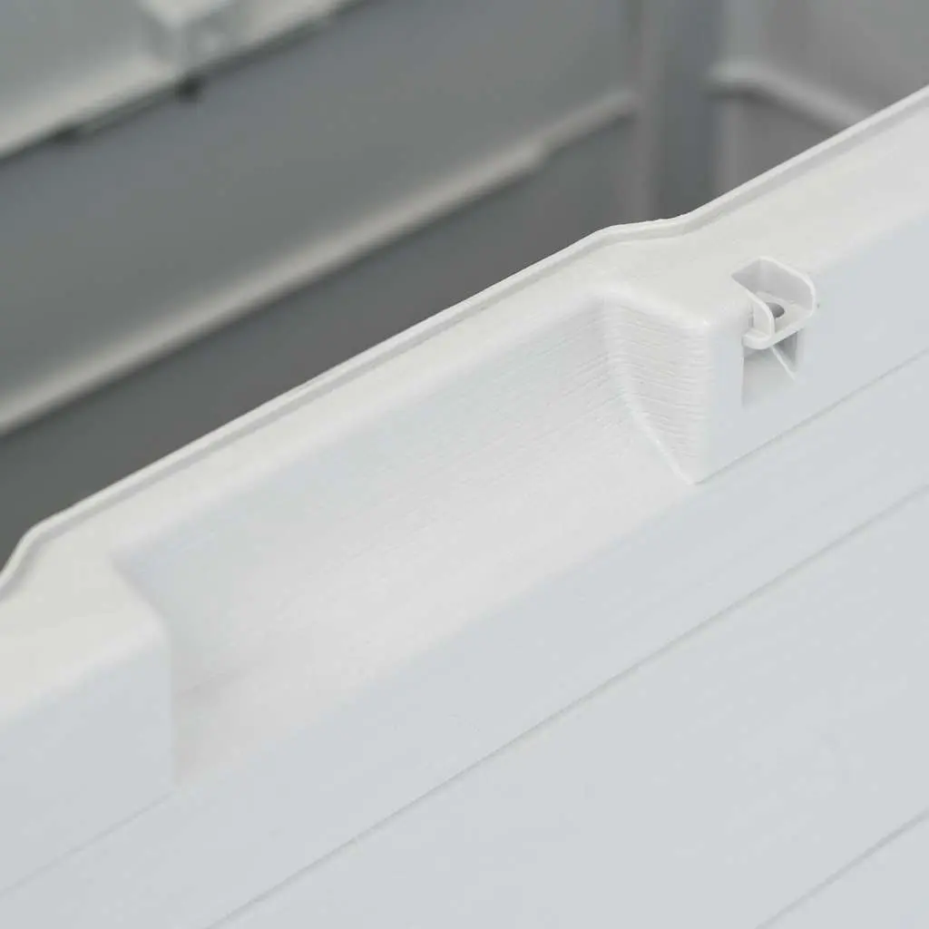 Garden Storage Box 280L Outdoor Container Grey Plastic Weatherproof