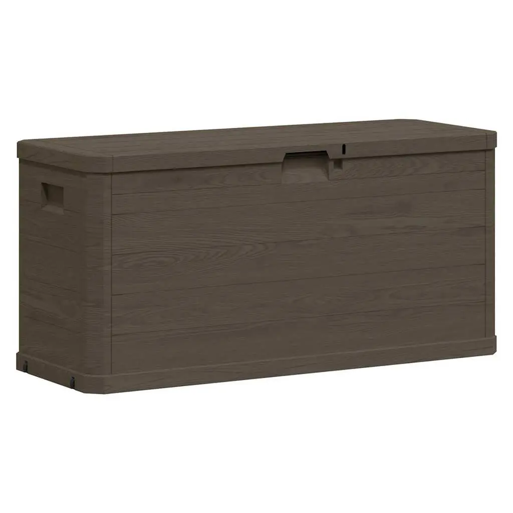 Garden Storage Box 280L Outdoor Furniture Deck Patio Backyard Organiser Brown