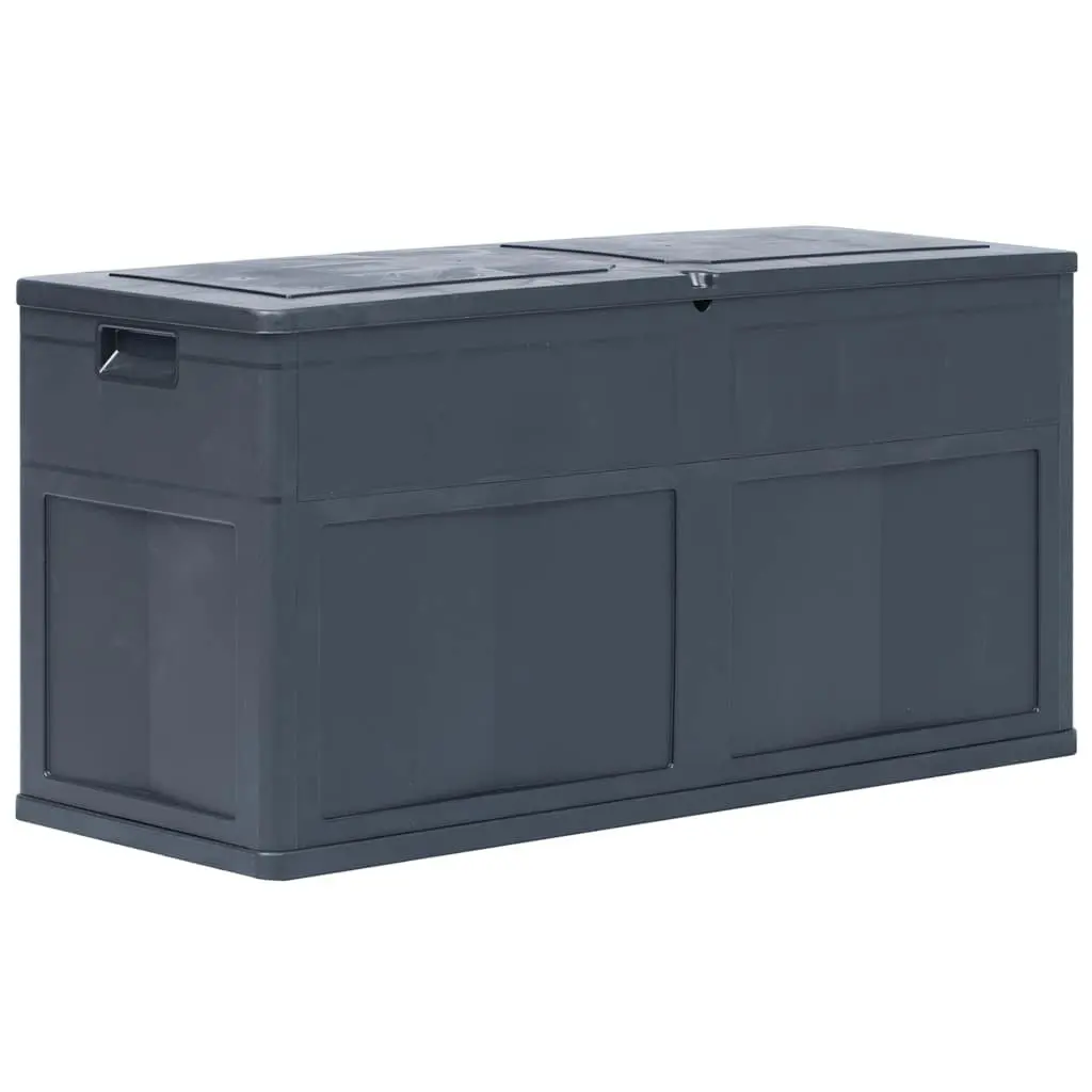 Outdoor Storage Box 320L Black Garden Tool Cushion Storage