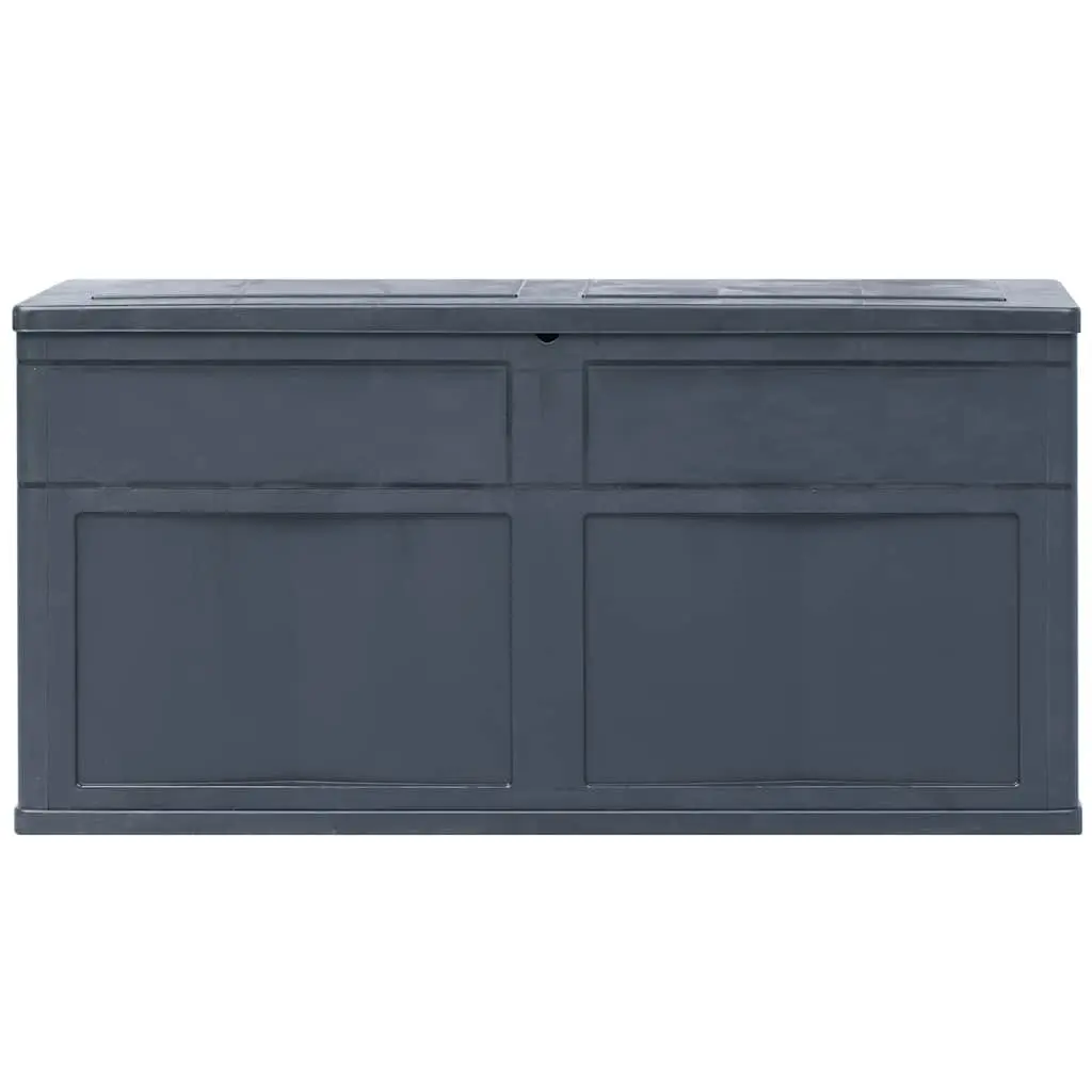 Outdoor Storage Box 320L Black Garden Tool Cushion Storage