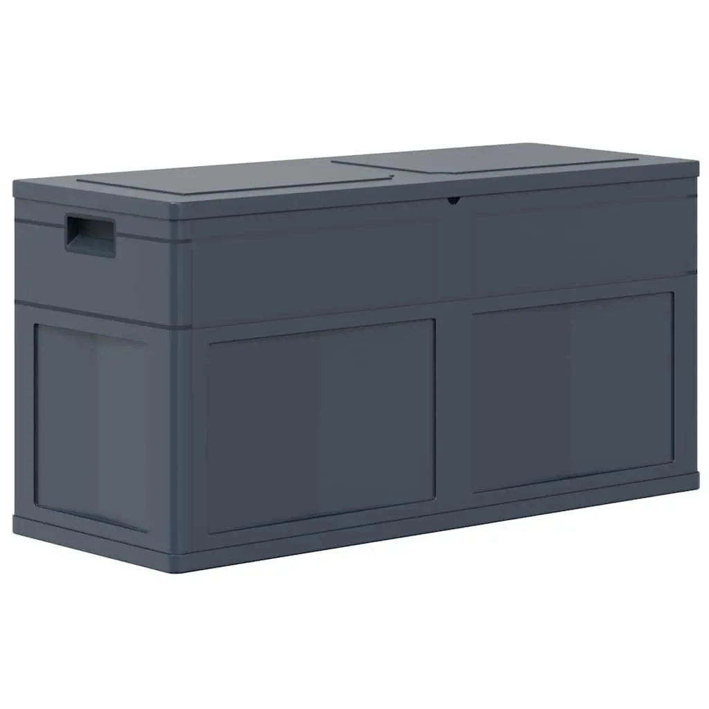Outdoor Storage Box 320L Black Garden Tool Cushion Storage