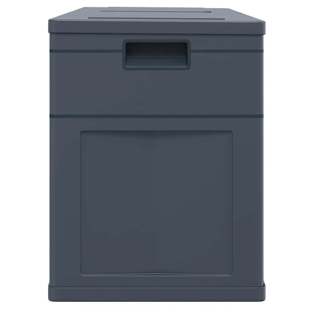Outdoor Storage Box 320L Black Garden Tool Cushion Storage
