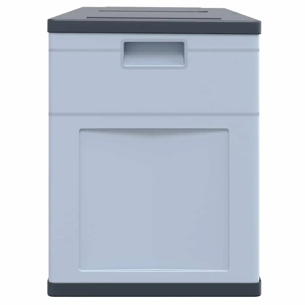 Garden Storage Box 320L Outdoor Weatherproof Plastic Deck Patio Organizer Grey