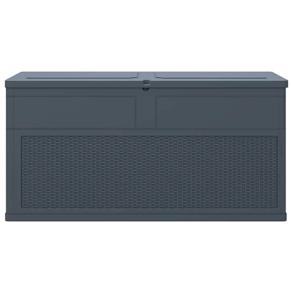 Storage Box 320L Outdoor Garden Patio Anthracite Weather Resistant Durable