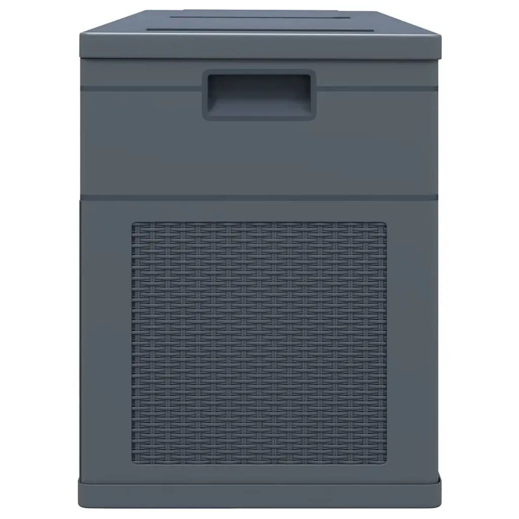 Storage Box 320L Outdoor Garden Patio Anthracite Weather Resistant Durable