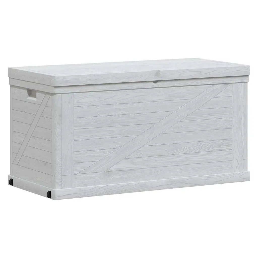 Garden Storage Box 420L Weather Resistant Plastic Grey Container