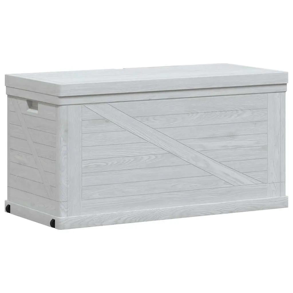 Garden Storage Box 420L Weather Resistant Plastic Grey Container