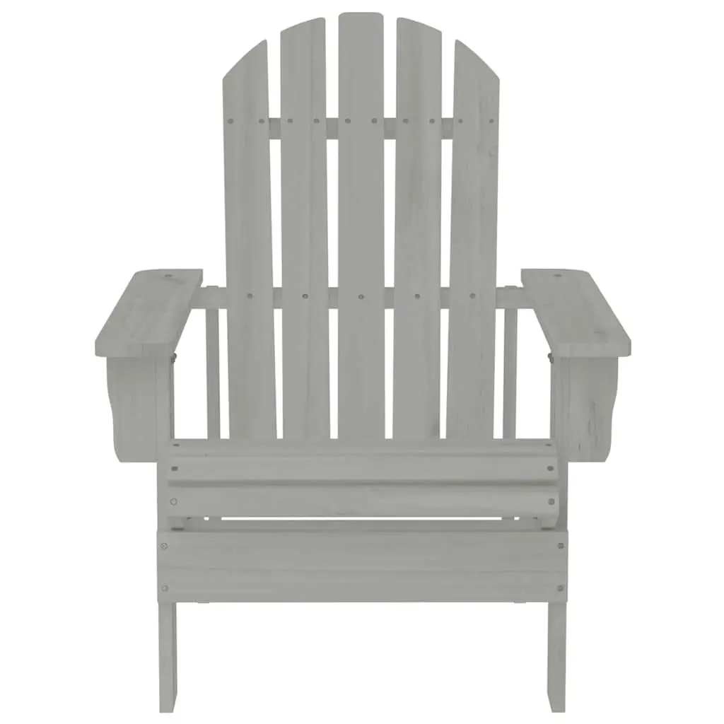 Garden Chair Outdoor Armchair Grey Solid Hardwood Patio Furniture