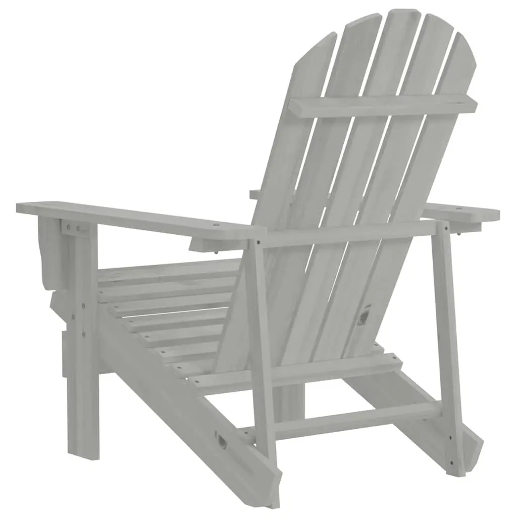 Garden Chair Outdoor Armchair Grey Solid Hardwood Patio Furniture