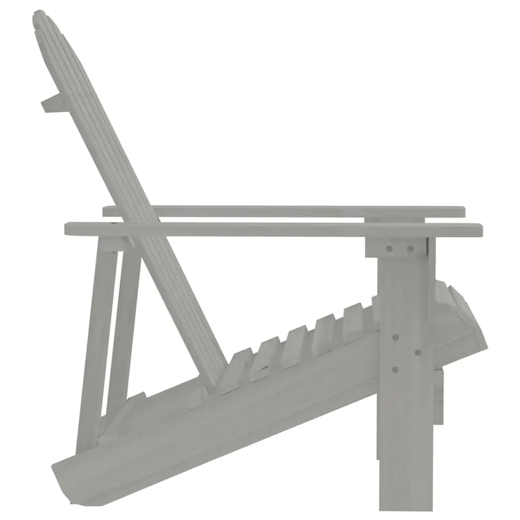 Garden Chair Outdoor Armchair Grey Solid Hardwood Patio Furniture