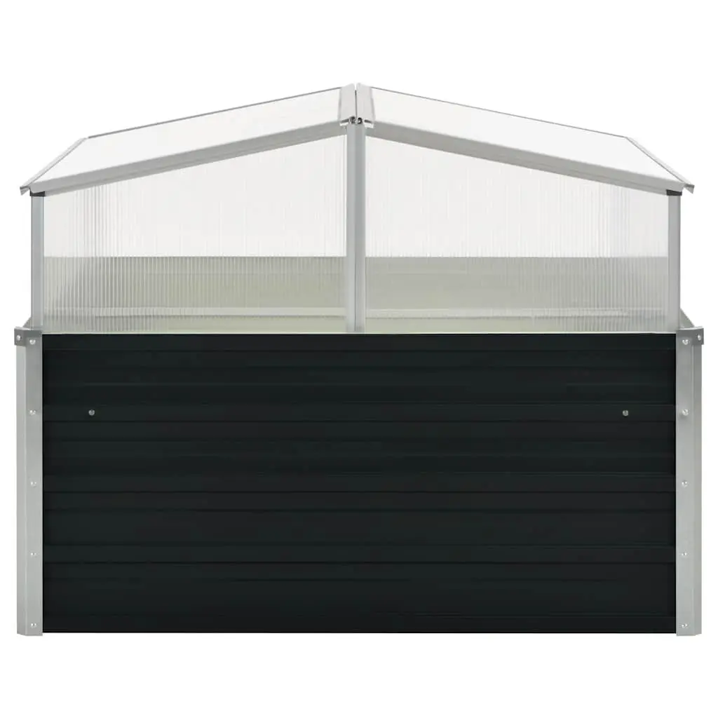 Greenhouse Anthracite 100x100x77cm Garden Plants Vegetables Herbs Flowers