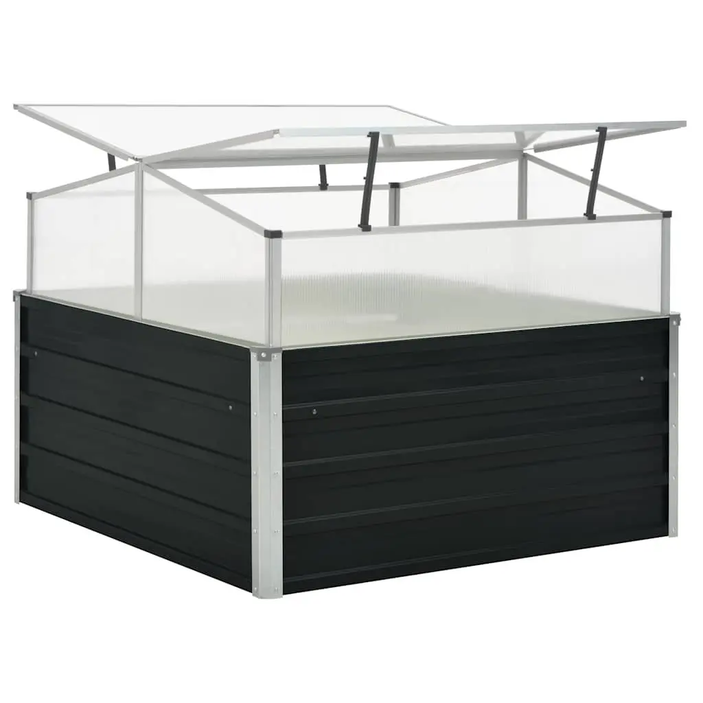 Greenhouse Anthracite 100x100x77cm Garden Plants Vegetables Herbs Flowers