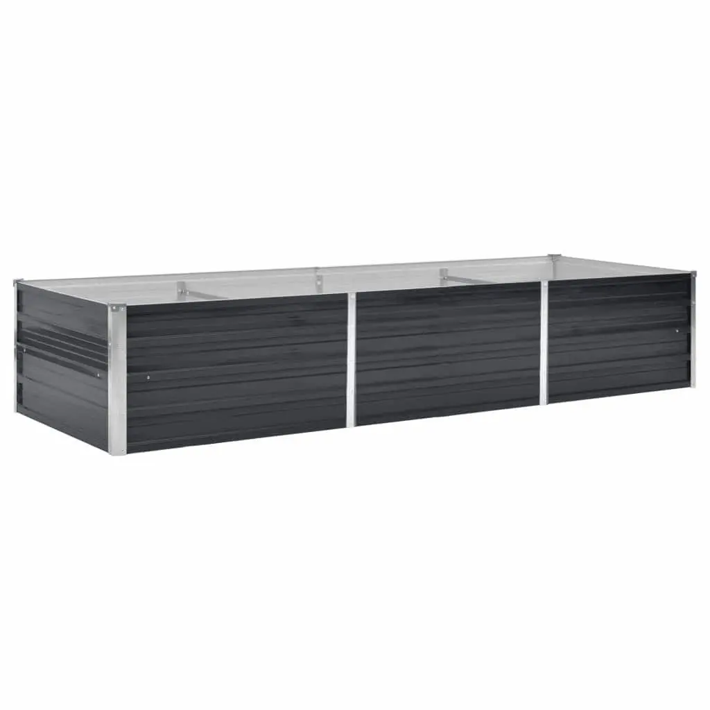 Raised Garden Bed Galvanised Steel Planter Box 240x80x45cm Anthracite
