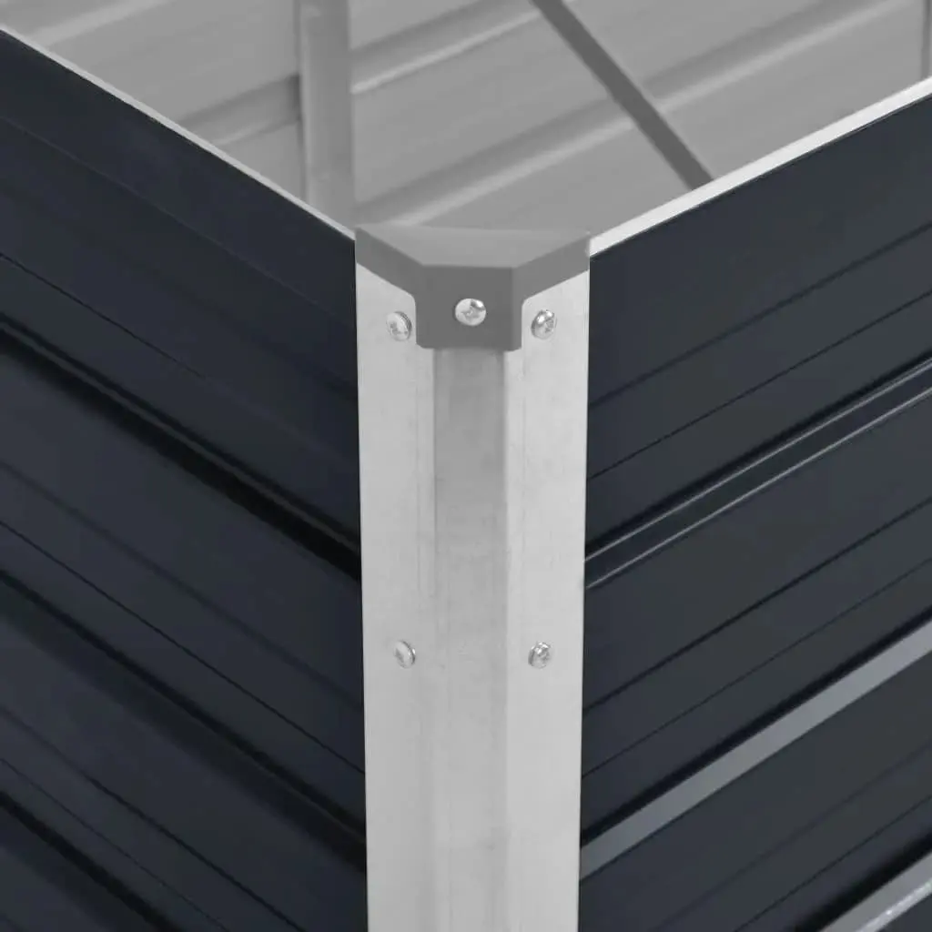 Raised Garden Bed Galvanised Steel Planter Box 240x80x45cm Anthracite